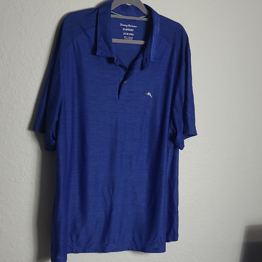 Tommy Bahama Men's Classic Royal Blue Polo 2xlb/2tgg